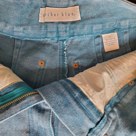 Vintage Anchor Blue Jean Shorts - Picture 3 of 3